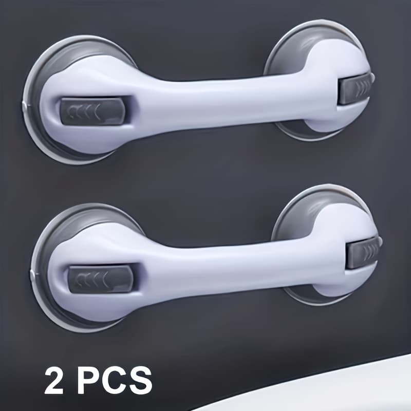 2 , Rails For Bathrooms, Slip-resistant Handles For Elderly Restrooms, Suction Cup Grab Bars, Shower Grips