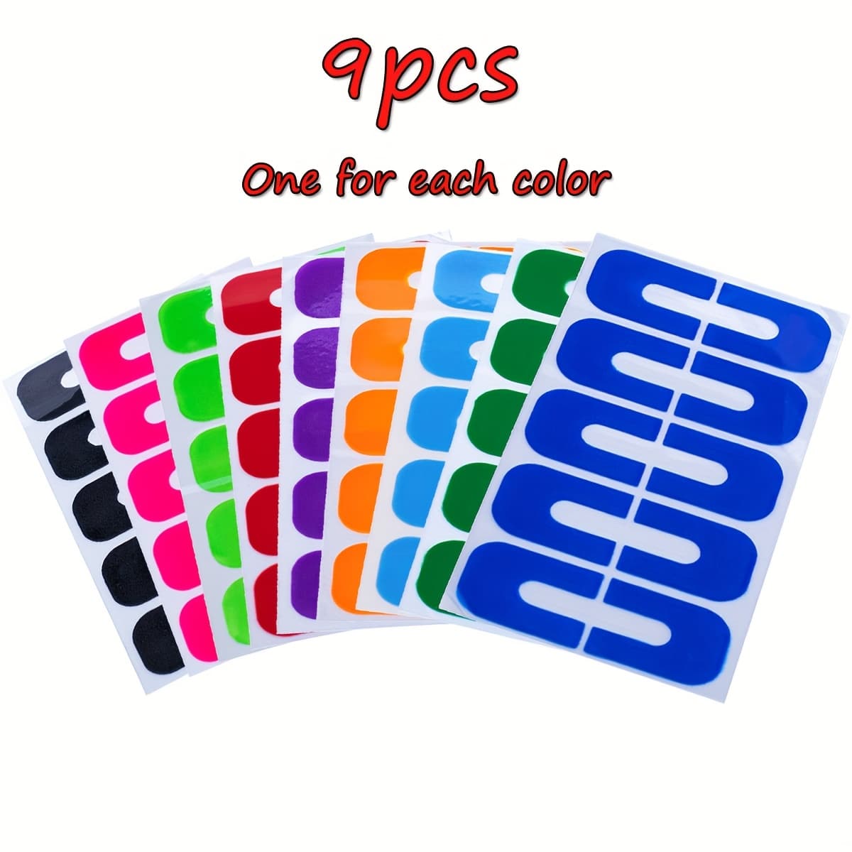 1 Sheets, 9 U-shaped Nail Polish Protectors - Off Finger Skin And Cuticle Protectors, Mess-free Manicure, Stamping, Painting - Fragrance-free Manicure Tools And Accessories, A Must For Beginner
