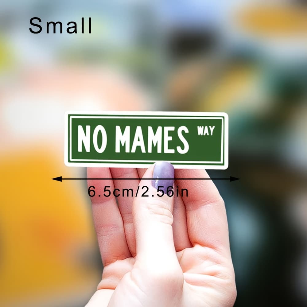 No Way Stickers With White Text And A White Border On Background. Durable Stickers Are , Water Bottles, And Kindles