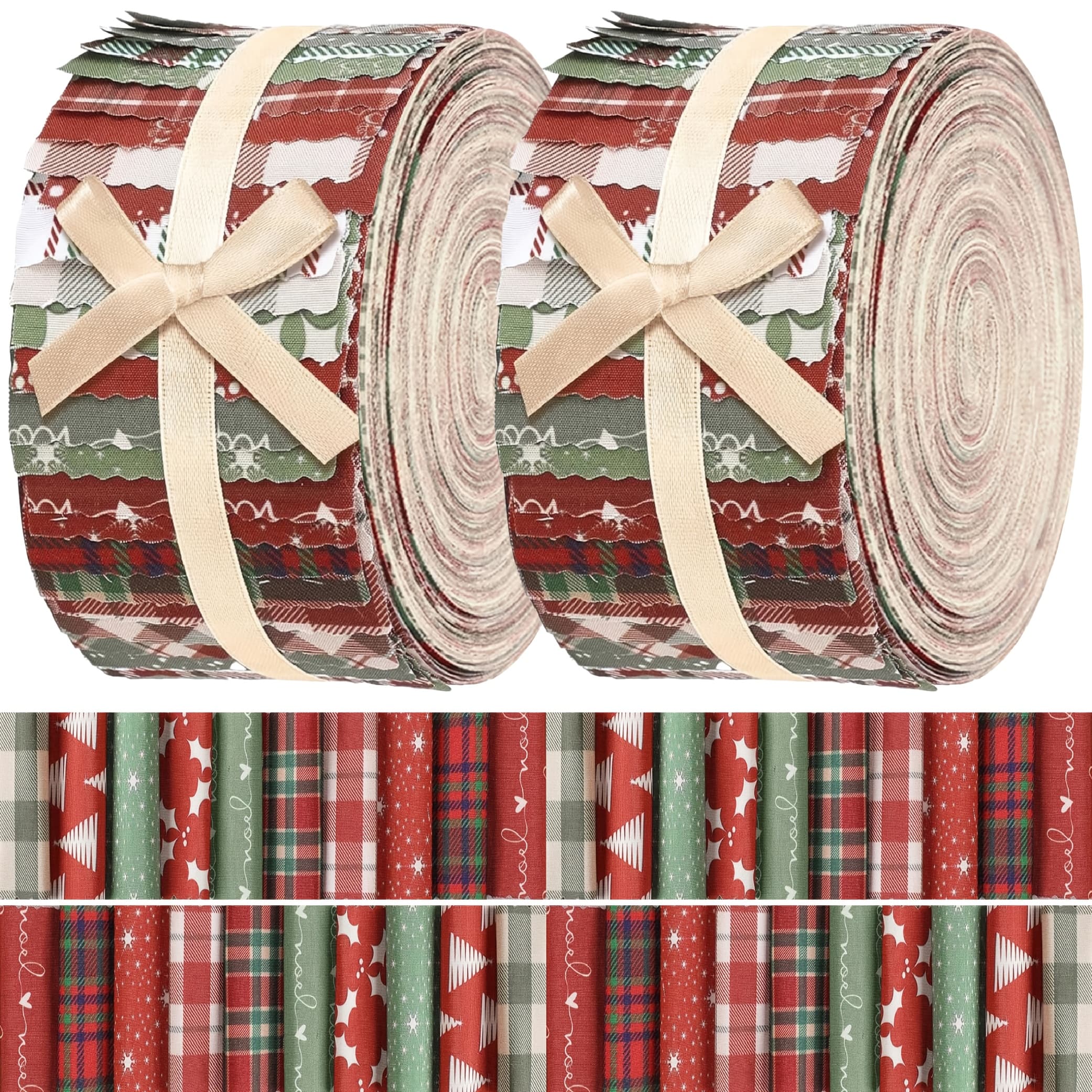 40pcs 6.5 X 50 Cm (2.55 X 19.7 In) Purple Christmas-themed Series, Printed Hand-sewn Fabric, Hand-sewn , Strips For Crafts, Including Sets With Different Patterns