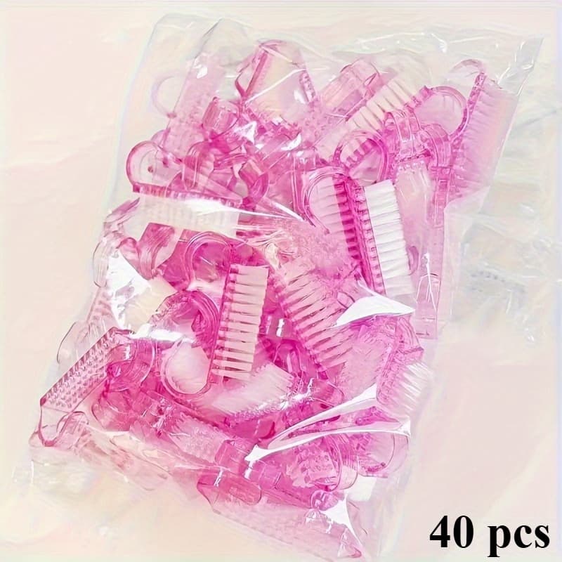 40-pack Mini Cow Horn Nail Brushes, Dust Remover, Nail Care Tools, Unfragranced, Beauty & Personal Care, Foot, Hand, And Nail Accessories