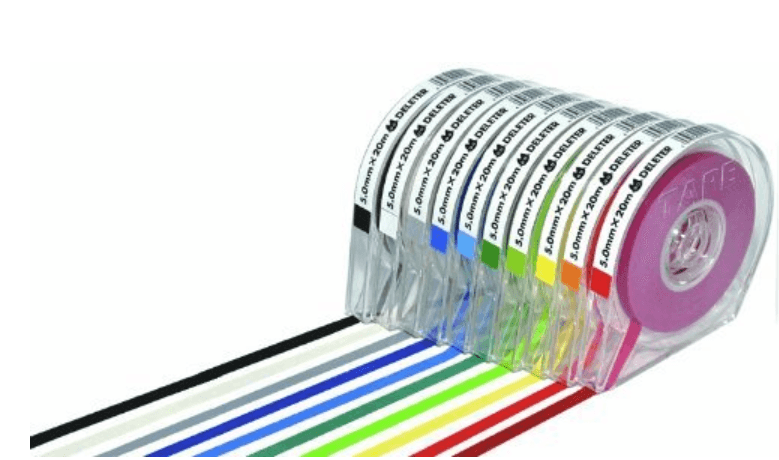 DELETER Black Tape 4.0mm x 20m (Case included)