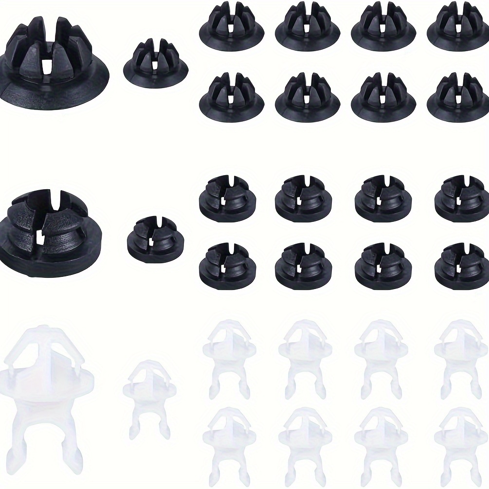30pcs Car Hood Prop Rod Holders - Durable Grommet Clips For Engine &