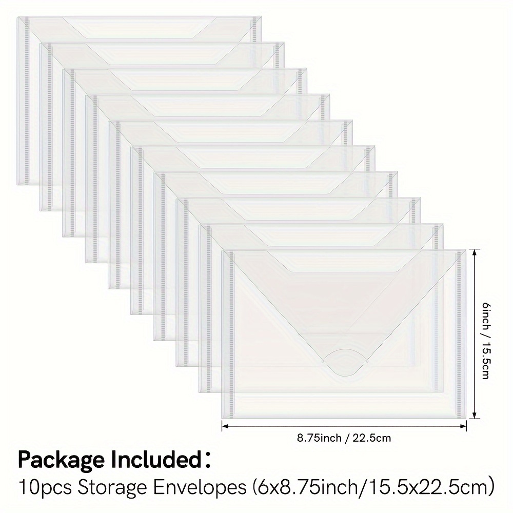 10pcs Set - Plastic Folders For Scrapbooking, , Cutting Dies & Paper Crafts Organization