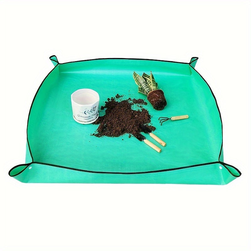 1pc Waterproof Gardening Mat For Succulents, , Balcony Repotting & Soil Mixing Tool With Easy-to-clean Fabric, Foldable Indoor Planting Pad – Perfect Gift