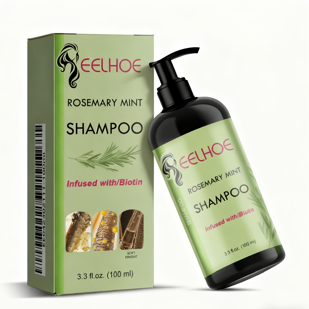 100ml/3.3fl.oz, Rosemary Shampoo, Containing Rosemary, Coconut Oil And Amino , Strengthen Hair, Repair Dry Hair, Make Thin Thicker